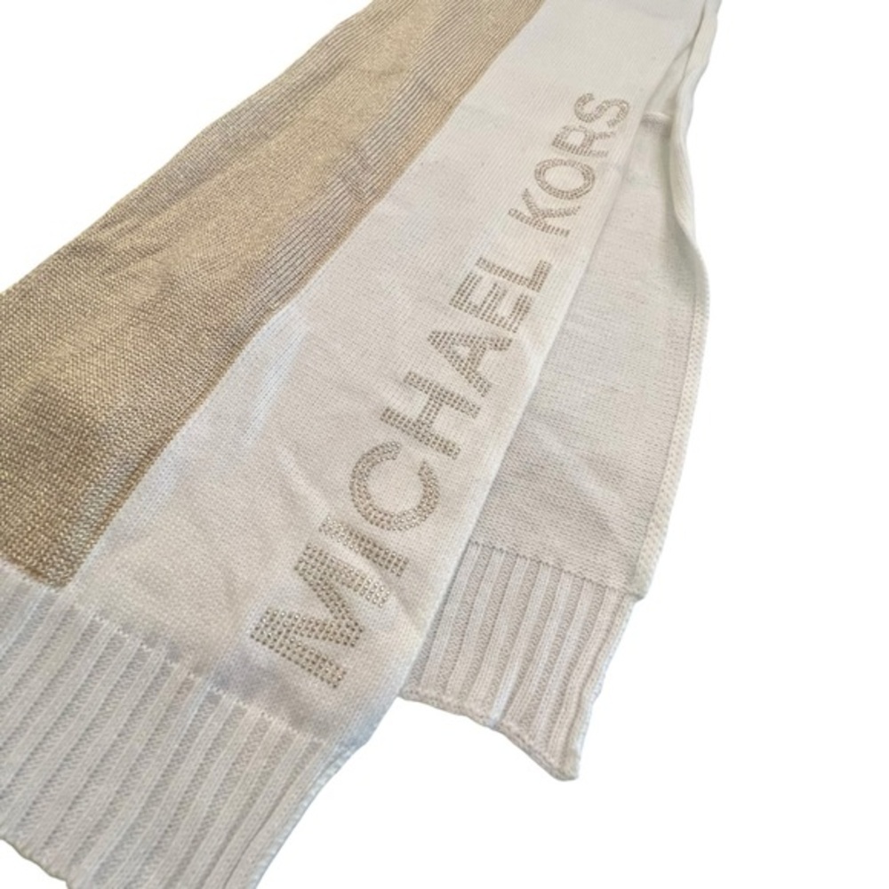 Michael Kors Gold and Cream‎ Scarf - Picture 3 of 10